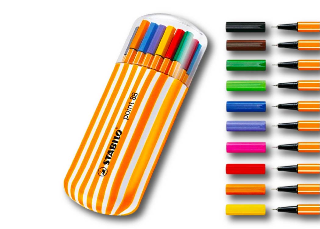 MARCADOR P. FINA POINT 88 ESTUCHE 20 COLORES